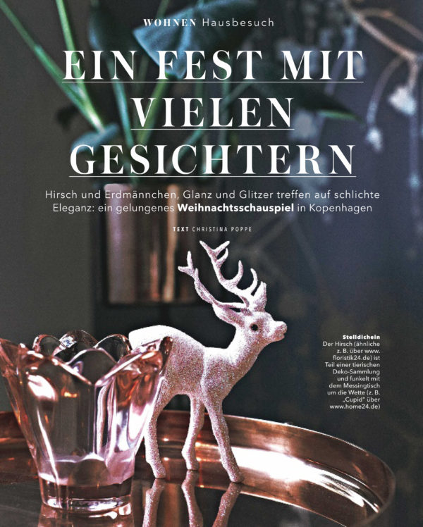 Jul hos Pernille Brandt, vist i det tyske magasin Brigitte